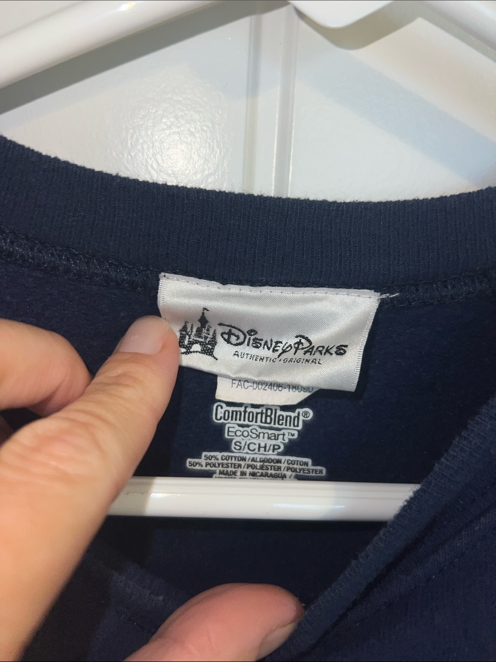 Vintage Walt Disney World Navy Crewneck Sweatshirt- Size Small - Picture 3 of 8
